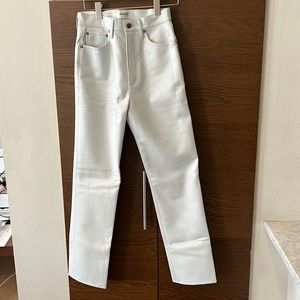 Recycled leather Agolde 90s Pinch Waist in wasp